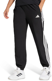 adidas Train Essentials 3-stripes Woven Joggers Broeken Dames - Zwart - Maat 42 - Poly Mesh Black