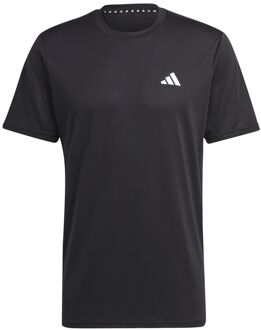 adidas train essentials training sportshirt zwart heren