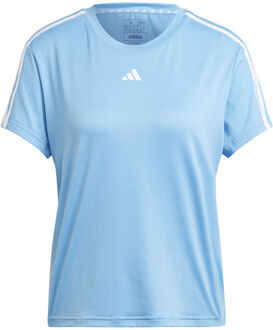 adidas Training Essential 3 Stripes T-shirt Dames lichtblauw - XS,S