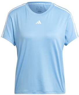 adidas Training Essential 3 Stripes T-shirt Dames lichtblauw