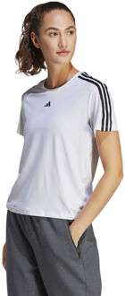 adidas Training Essential 3 Stripes T-shirt Dames wit - XS,S