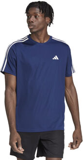 adidas Training Essential Base 3 Stripes T-shirt Heren donkerblauw - S,M