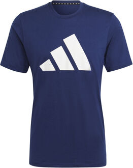 adidas Training Essential Feel Ready Logo T-shirt Heren donkerblauw - S,M,L,XL