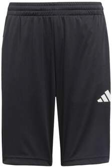 adidas Training Essentials 3 Stripes Shorts Kinderen-Zwart,Wit - 128