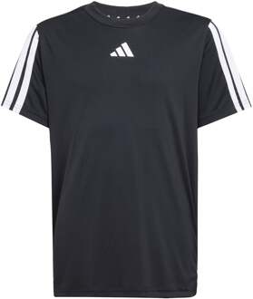 adidas Training Essentials 3 Stripes T-shirt Kinderen-Zwart,Wit - 128,140,152,164,176