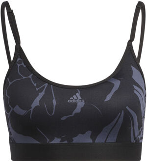 adidas Training Flower Light-Support Sport-bh Dames donkerblauw - XS