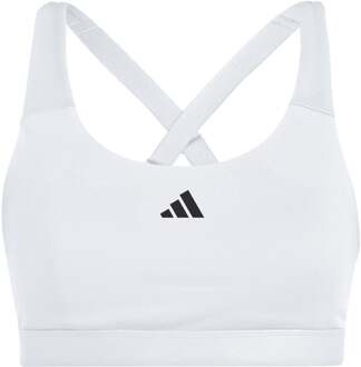 adidas Training High Support Sport-bh Dames wit - XSA-B,SA-B,MC-D,LC-D,XLC-D