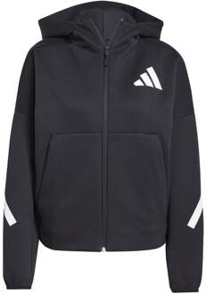 adidas Trainingsjack Dames-Zwart,Wit - L