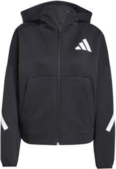 adidas Trainingsjack Dames-Zwart,Wit - XS,S,M,L,XL
