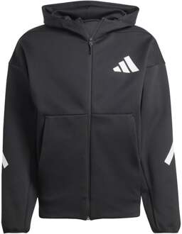 adidas Trainingsjack Heren-Zwart,Wit - M