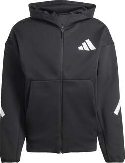 adidas Trainingsjack Heren-Zwart,Wit - XXL