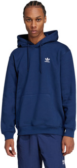 adidas Trefoil Hoodies Heren - Blauw - Maat S - Katoen Jersey Blue