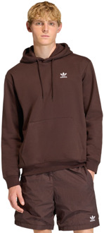 adidas Trefoil Hoodies Heren - Bruin - Maat XXL - Katoen Jersey Brown