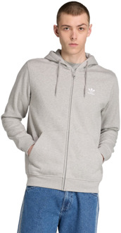 adidas Trefoil Hoodies Heren - Grijs - Maat XXL - Katoen Jersey Grey