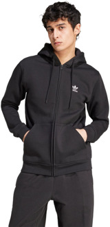adidas Trefoil Hoodies Heren - Zwart - Maat S - Katoen Jersey Black