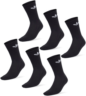 adidas Trefoil Sokken Unisex - Zwart - Maat 43-45 - Poly (Polyester) Black
