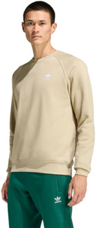 adidas Trefoil Sweatshirts Heren - Beige - Maat M - Katoen Jersey