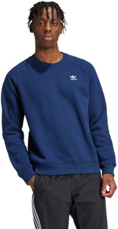 adidas Trefoil Sweatshirts Heren - Blauw - Maat L - Katoen Jersey Blue