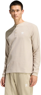 adidas Trefoil T-shirts Heren - Beige - Maat S - Poly Mesh