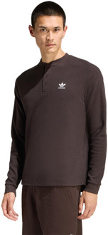 adidas Trefoil T-shirts Heren - Bruin - Maat S - Poly Mesh Brown