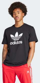 adidas Trefoil T-shirts Heren - Zwart - Maat M - Katoen Jersey Black
