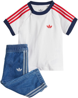 adidas Trefoil Trainingspakken Baby - Blauw - Maat 93 - 98 CM - Katoen Jersey Blue