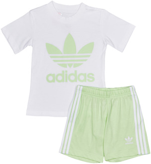 adidas Trefoil Trainingspakken Baby - Groen - Maat 57 - 62 CM Green