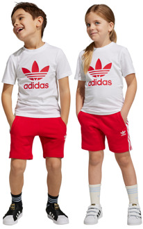 adidas Trefoil Trainingspakken Peuter - Rood - Maat 99 - 104 CM Red