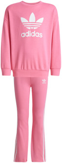 adidas Trefoil Trainingspakken Peuter - Roze - Maat 123 - 128 CM Pink