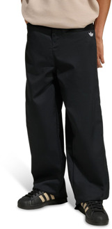 adidas Twill Trousers Broeken Kinder - Zwart - Maat 135 - 140 CM - Poly Mesh Black
