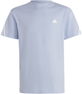 adidas U FI 3S T Sportshirt Jongens 164 Blauw