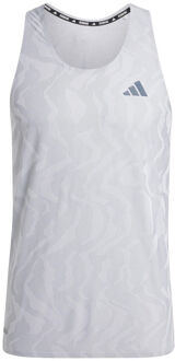 adidas Ultimate Engineered Hardloopshirt Heren-Zilver - XXL