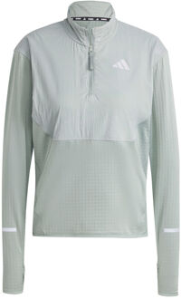 adidas Ultimate High Visibility Half-Zip Hardloopshirt Dames-Salie - XL