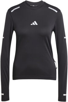 adidas Ultimate High Visibility Hardloopshirt Dames-Zwart - L