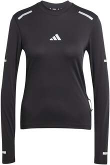 adidas Ultimate High Visibility Hardloopshirt Dames-Zwart - S,M,L,XL