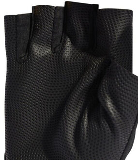 adidas Unisex synthetisch leder training vingerloze handschoenen voor volwassenen Zwart