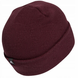 adidas Var geborduurd logo opgedraaide manchet beanie Rood - One size