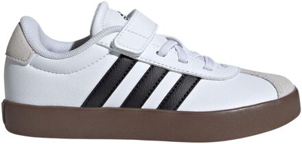 adidas VL Court 3.0 Sneakers Junior wit - zwart - beige - 32