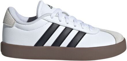 adidas VL Court 3.0 Sneakers Junior wit - zwart - beige - 34