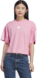adidas W FI 3S Casaul T-shirt Dames L Pink