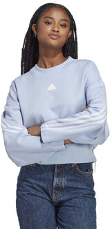 adidas W FI 3S CREW Sportsweater Dames L Paars
