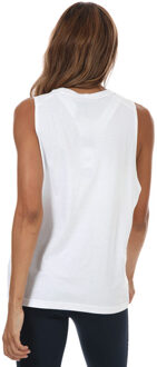 adidas Women's adidas Badge Of Sport Cotton Tank Top in White Wit - EU 44 / UK 16