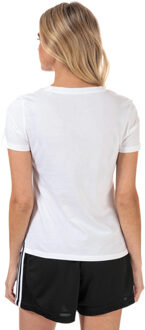 adidas Women's adidas Brush Effect Logo Graphic T-Shirt in White - maat Wit