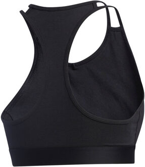 adidas Women's adidas Essentials Sports Bra Top in black pink - maat Zwart