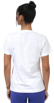 adidas Women's adidas Outlined Floral Graphic T-Shirt in White Wit - EU 40 / UK 12