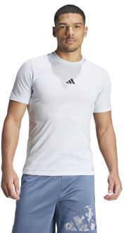 adidas Woven Logo T-shirt Heren lichtgrijs - M