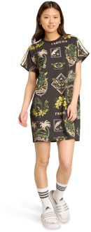 adidas X Farm Dress Jurken Dames - Zwart - Maat 32 - Katoen Jersey Black