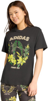 adidas X Farm Graphic T-shirt T-shirts Dames - Zwart - Maat 44 - Katoen Jersey Black