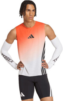 adidas XPR Pro Singlet Heren wit/oranje - L