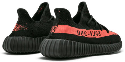 adidas Yeezy Boost 350 v2 core black red - maat 46 Zwart